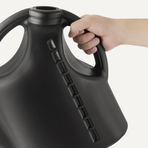 Amazon Basics watering can with large-opening for quick refills.