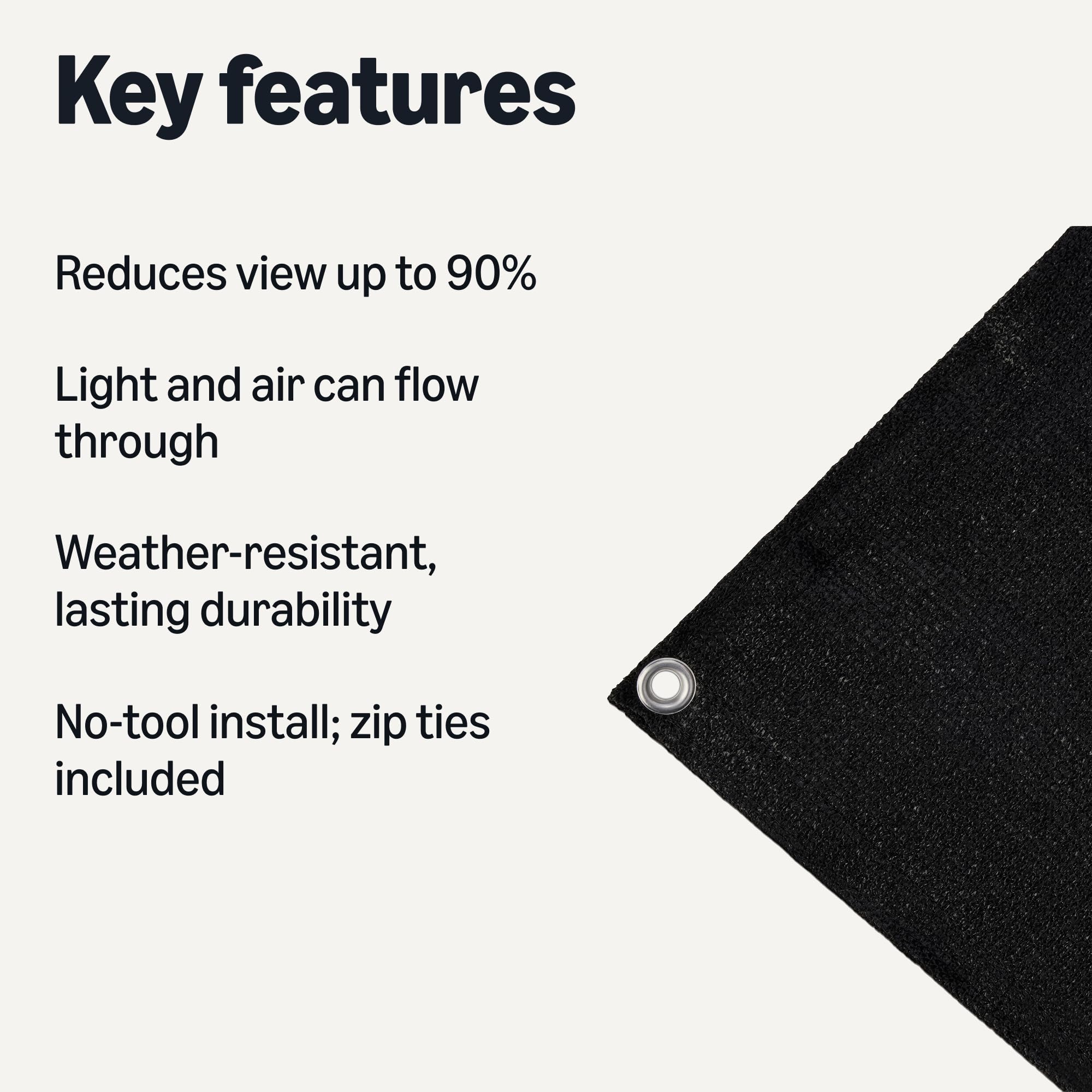Amazon Basics weather-resistant fence screen guards pools and balconies