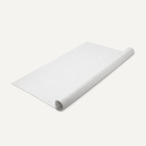 Amazon Basics white frost cover cut to fit planters and beds.