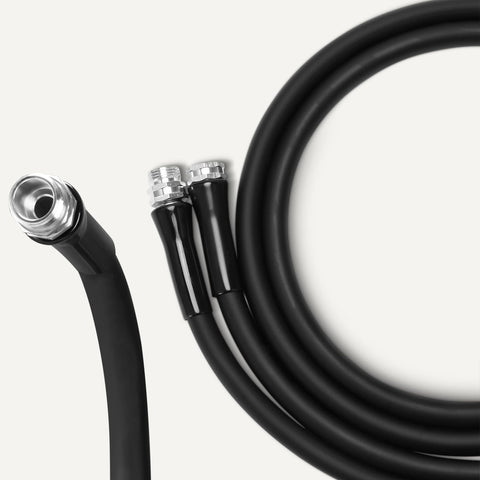 Amazon Basics garden hose full length for extended outdoor reach