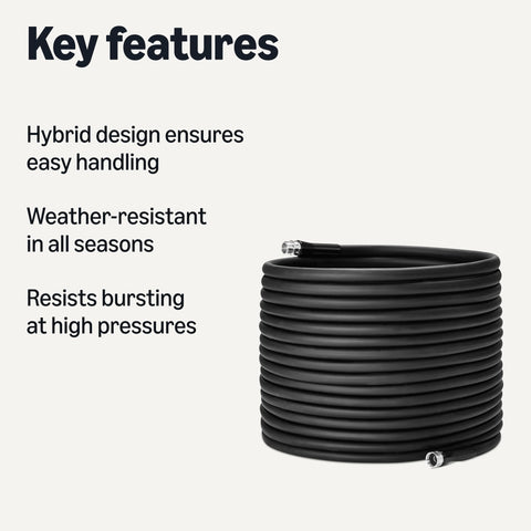 Amazon Basics garden hose nozzle in action for efficient watering