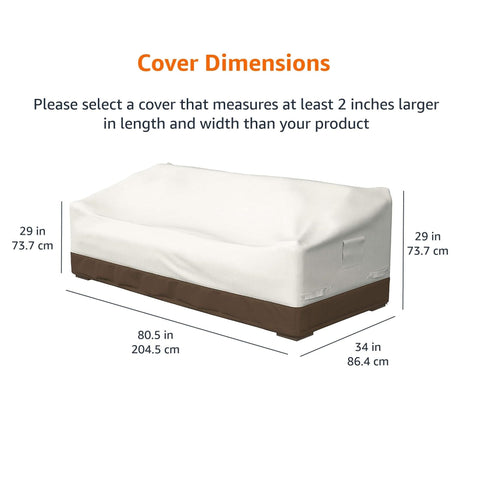 Griffen 3-Seater cover with laminated undercoating minimizes water seepage