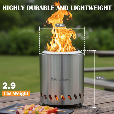 AmazStove durable-304-stainless-steel-body ensures lasting outdoor performance.