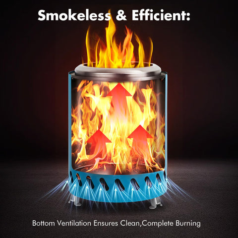 AmazStove large fuel capacity enables longer warmth during camping.