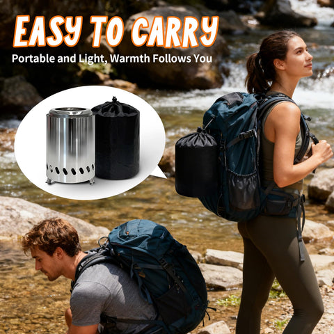 AmazStove portable camping design ideal for outdoor trips