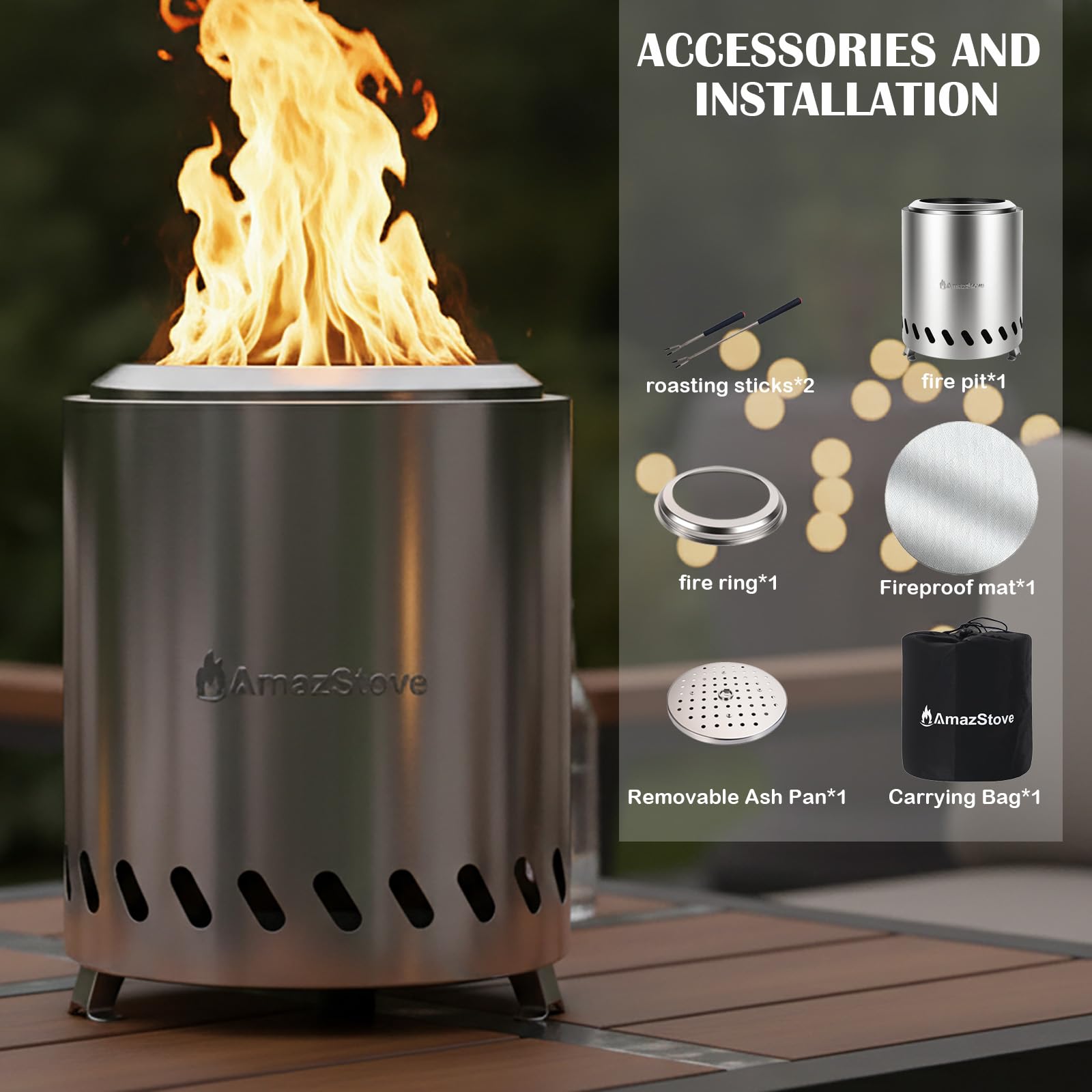 AmazStove transport bag included for easy travel
