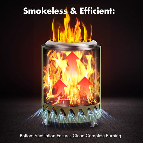 AmazStove supports wood and pellets for flexible camping fuel options