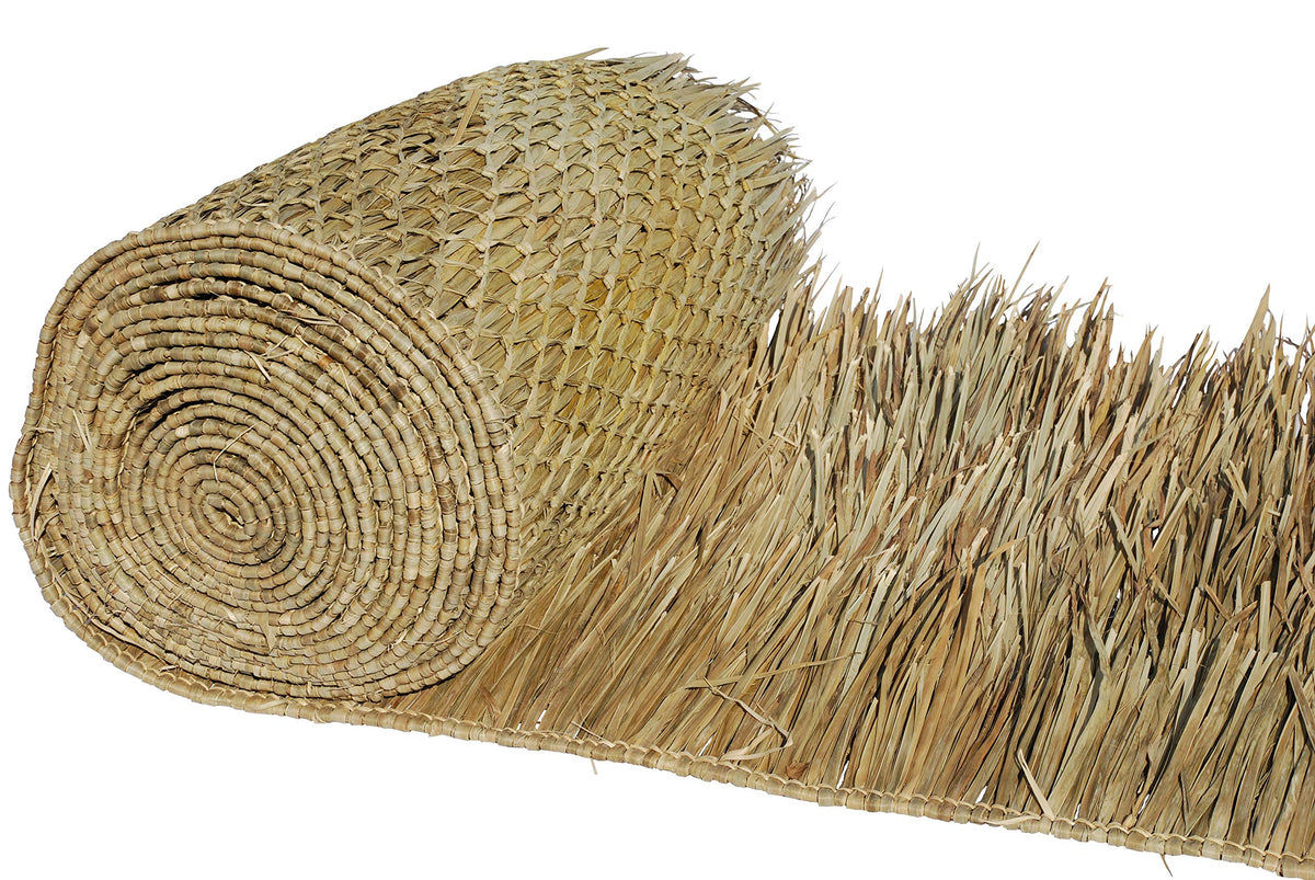 amaZulu Eco-Friendly Thatch Roll front view for DIY patio shade and tiki bar decor.