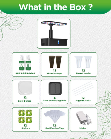 Ambgrow nutrients and accessories kit supports ready to grow herbs