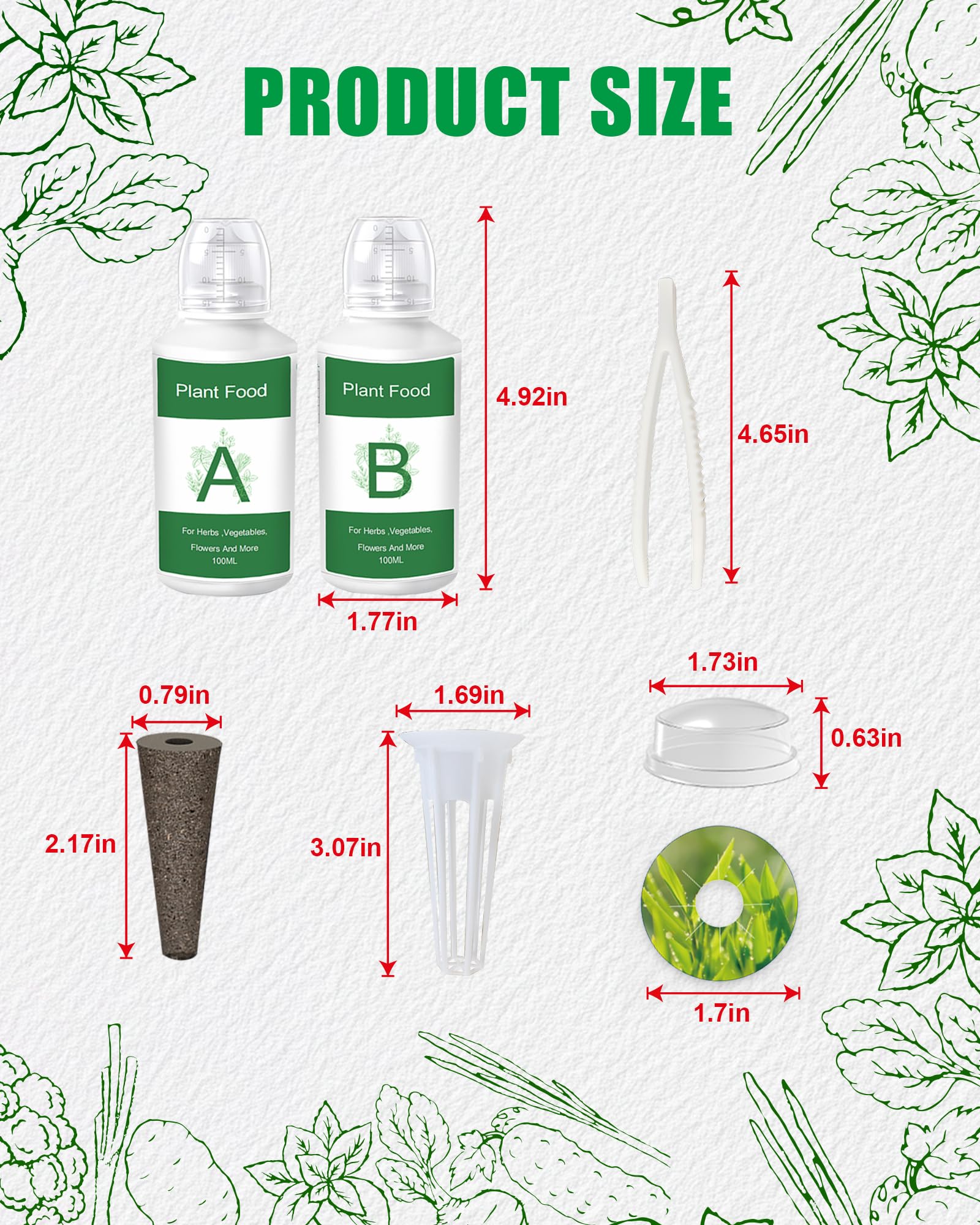 Ambgrow plant food nutrient 200ml supports healthy seedling growth.