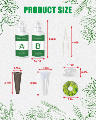 Ambgrow plant food nutrient 200ml supports healthy seedling growth.