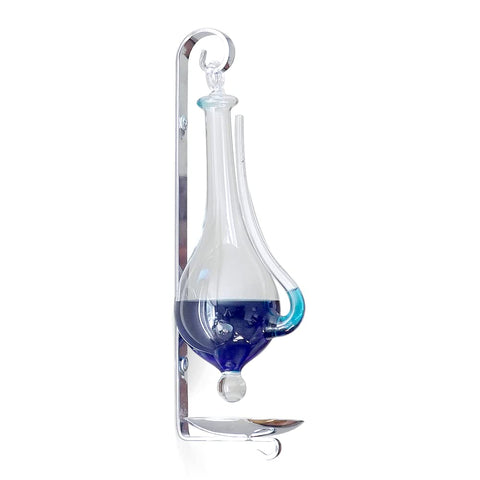 Ambient Weather B1025C drip cup detail highlights decorative, informative glassware design.
