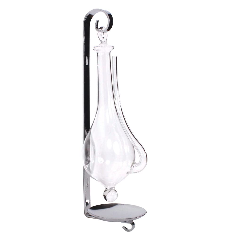 Ambient Weather B1025C hand-blown glass display emphasizes craft and wall-mount convenience.