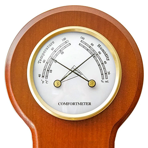 Ambient Weather BA212 barometer dial helps anticipate weather shifts with style