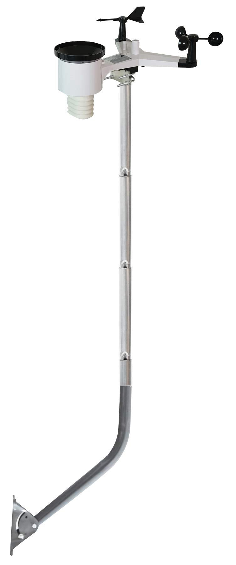 Ambient Weather WeatherMount mounting plate on wall for flexible placement.
