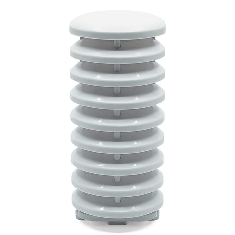Ambient Weather WH31-SRS protective shield protects sensors from elements.