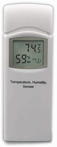 Ambient Weather WH31E thermo-hygrometer sensor for indoor/outdoor readings to monitor humidity and comfort