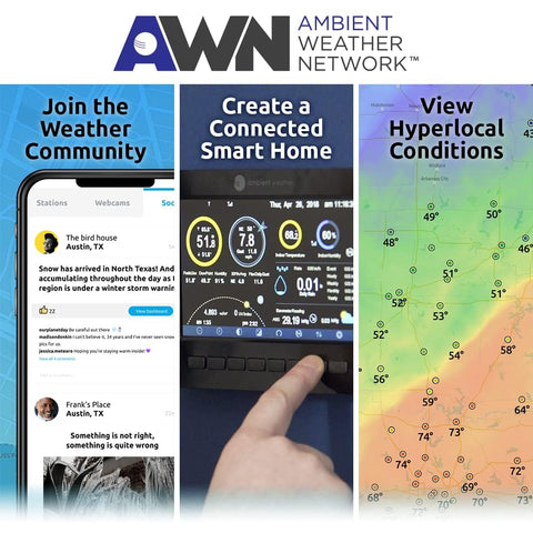 Ambient Weather WH31P reports within 300 feet range for flexible placement.