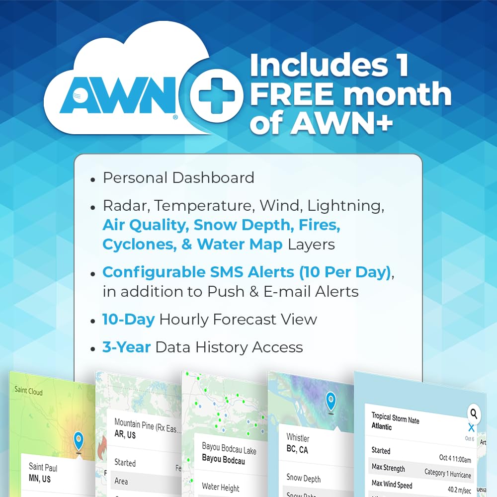 Ambient Weather WS-5000 forecasts community sharing local weather insights