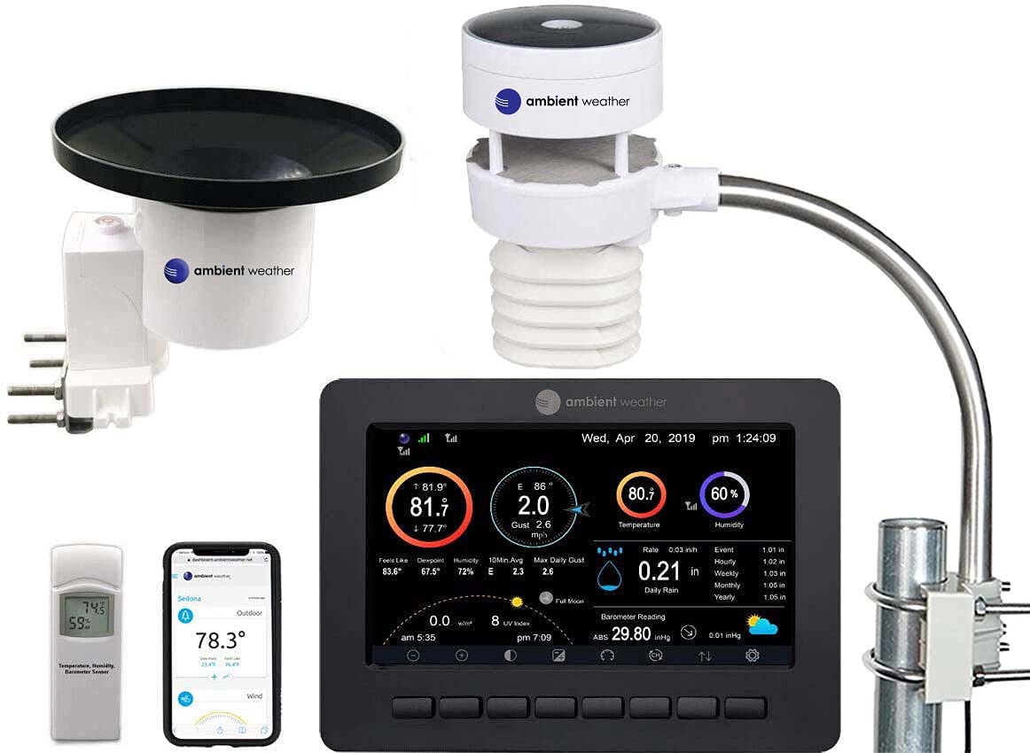 Ambient Weather WS-5000 ultrasonic sensor array delivers fast, accurate local data for outdoor planning