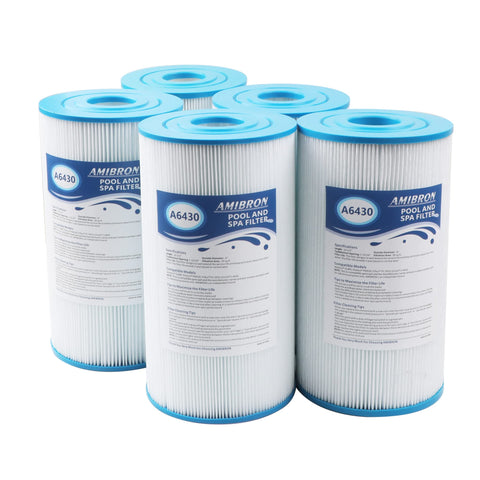 AmiBron 71825 spa filter front view, 30 sq ft pleated media, for clean water