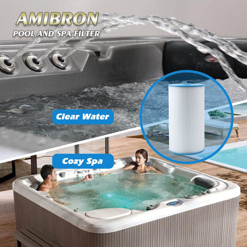 AmiBron 71825 filter in use in a spa system for clear water