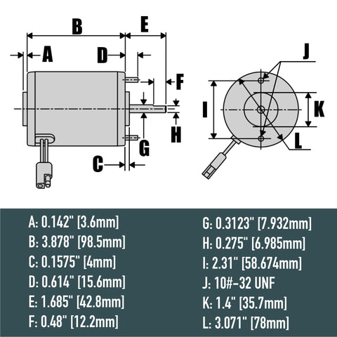 AMBITIONMOTOR continuous-duty salt spreader motor for extended spread sessions on ATVs and UTVs.