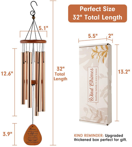 AMBOBE wind chime gift box and card ready for gifting