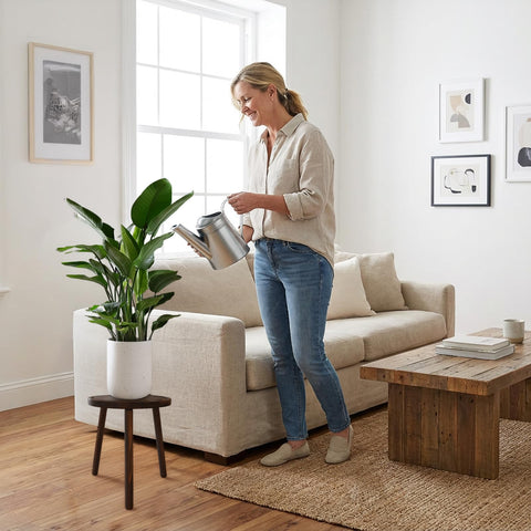 Amdermi 3-Pack wooden stands corner placement ideal for living room nooks.
