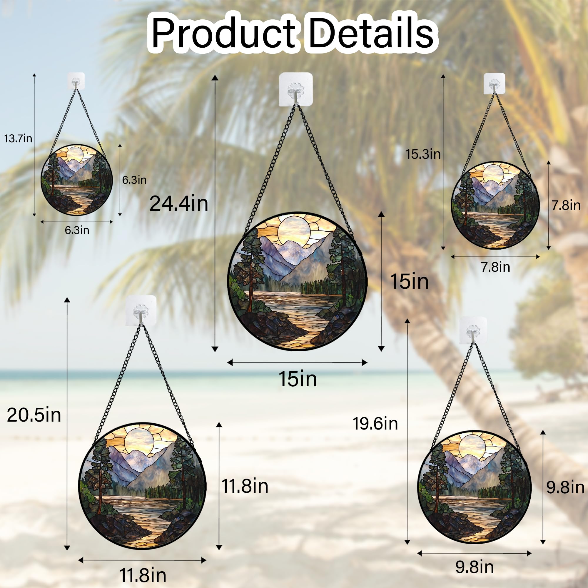 AMDERVEN artistic window hanging suncatcher makes a thoughtful decor gift.