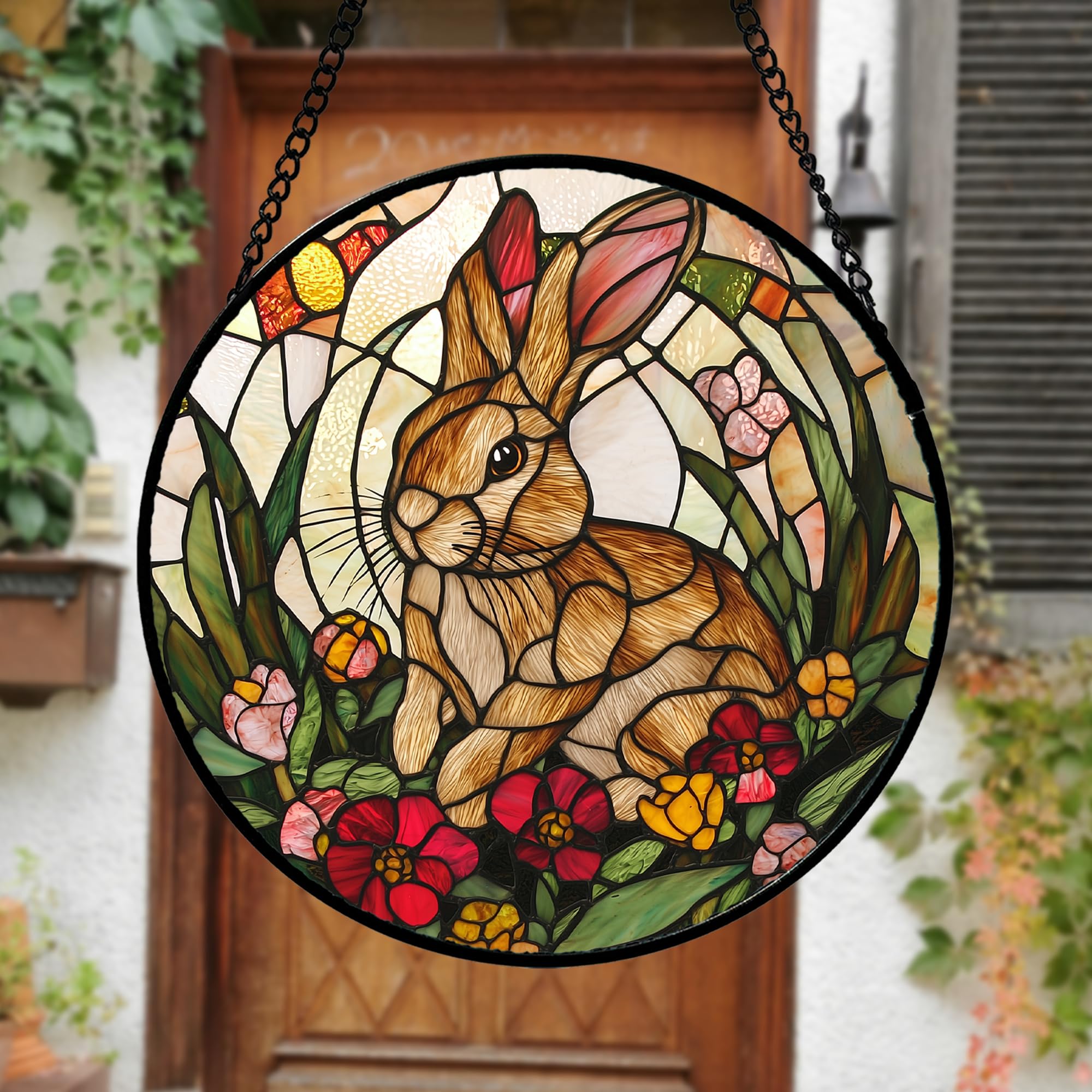 AMDERVEN colorful sun catcher window decor enhances daylight with shimmering hues.