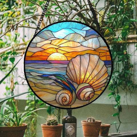 AMDERVEN colorfully UV-printed suncatcher preserves vivid hues in sunlight