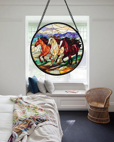 AMDERVEN durable glass and metal suncatcher built to last and hang securely.