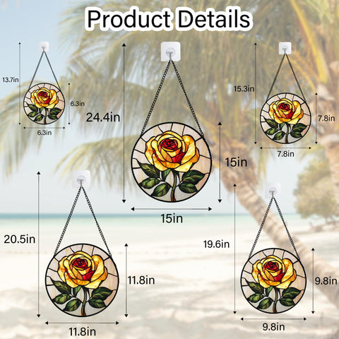 AMDERVEN durable metal hanging design ensures secure display.