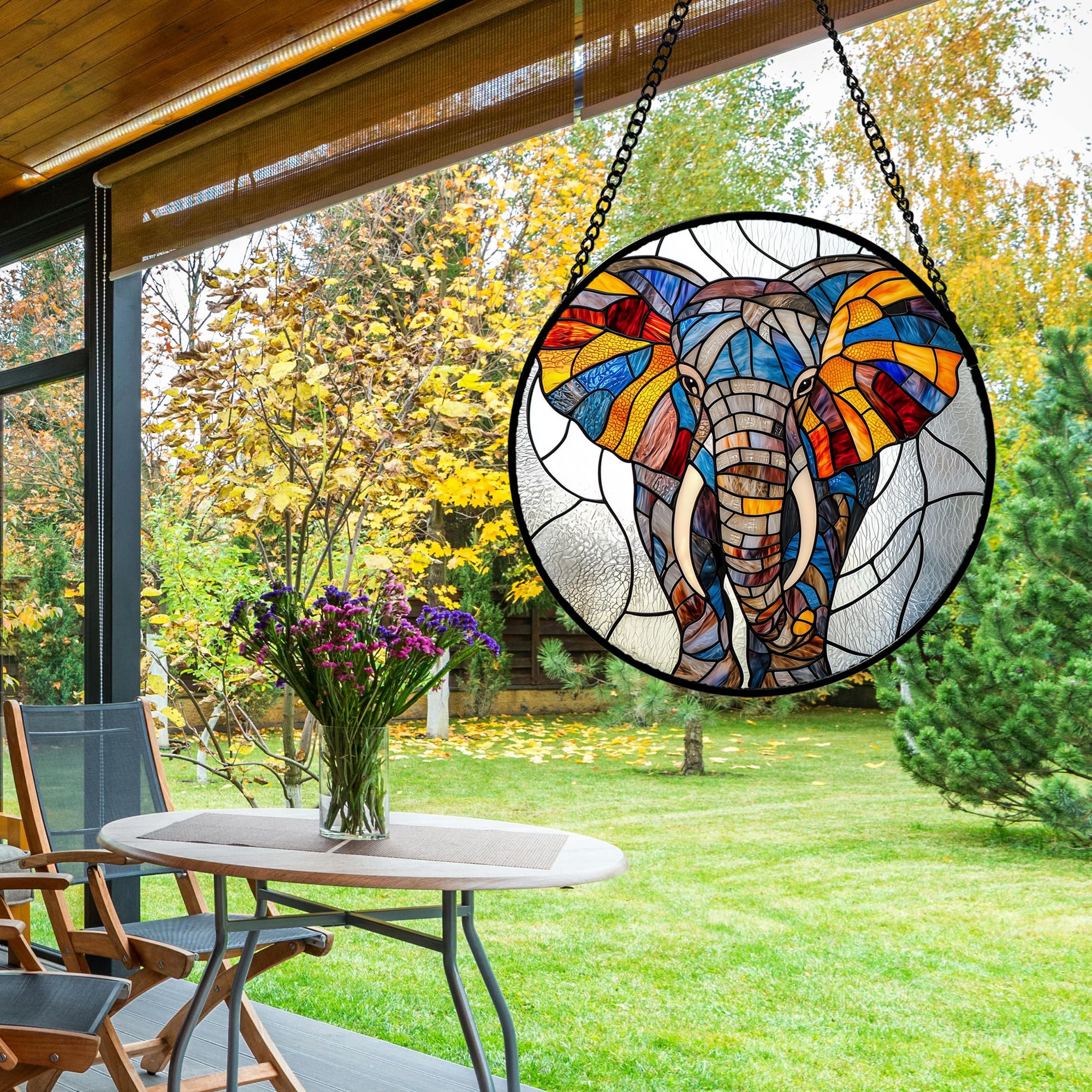 AMDERVEN durable metal fittings ensure secure hanging in any window.