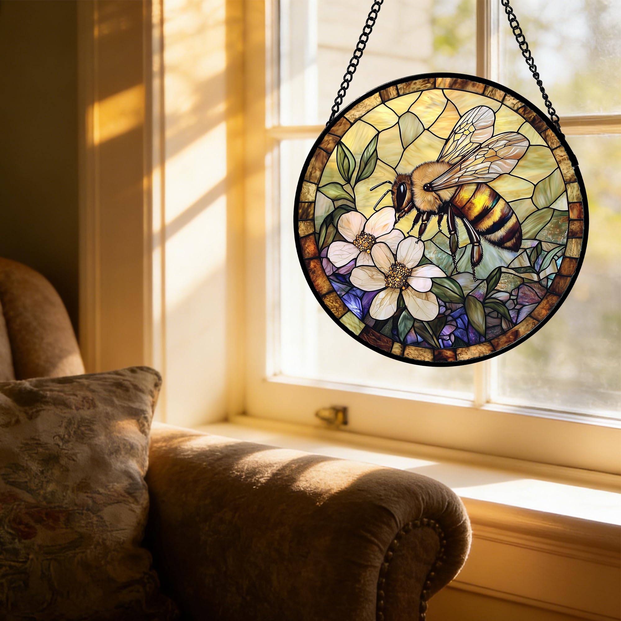 AMDERVEN easy-install sun catcher makes decorating quick and enjoyable.