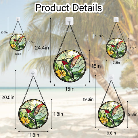 AMDERVEN holiday gift idea for mom or nana with stained glass sun catcher