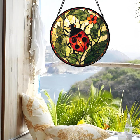 AMDERVEN vibrant palette sun catcher glows under natural or indoor light for lasting color.