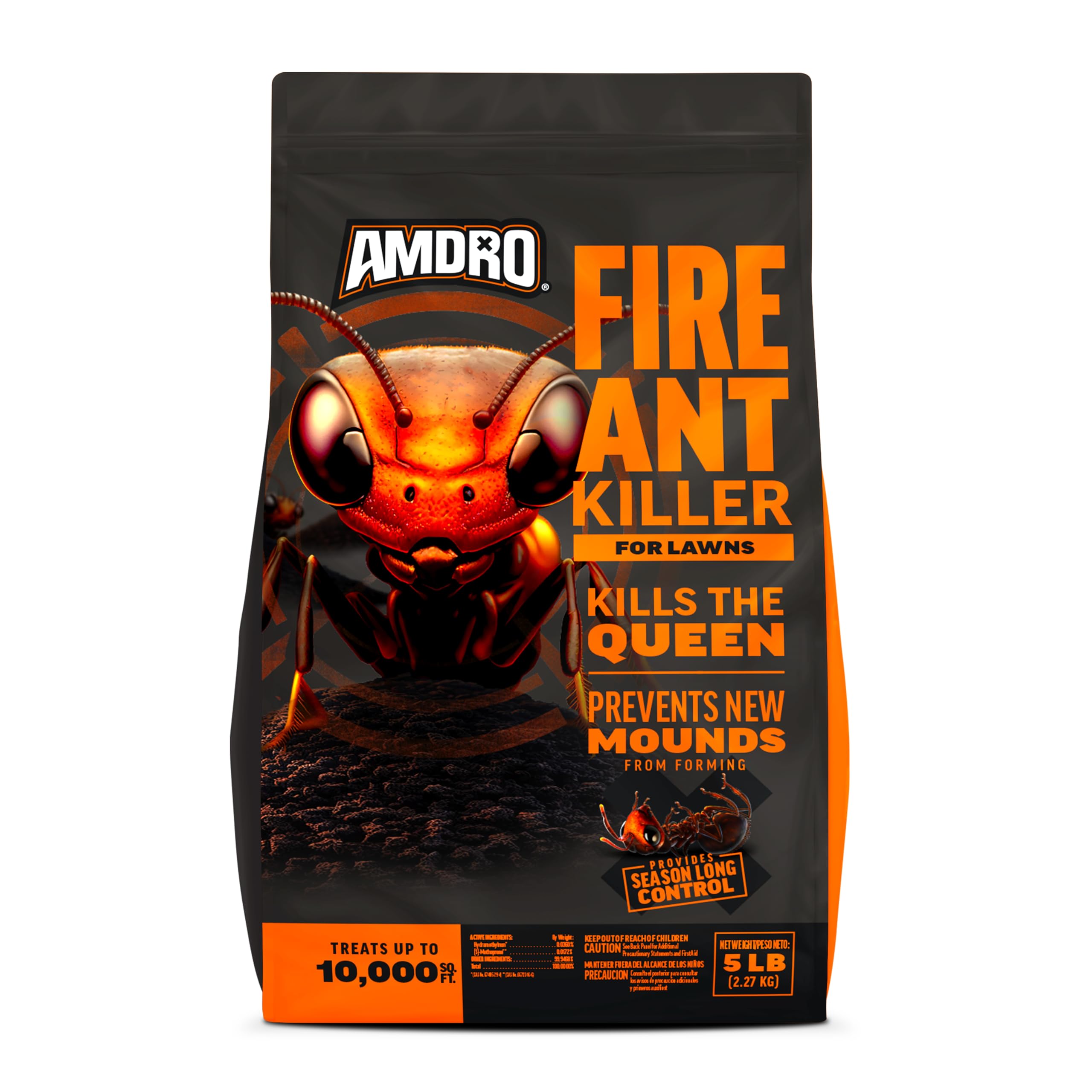 Amdro Fire Ant Killer for Lawns 5 lb bag ready for season-long control.