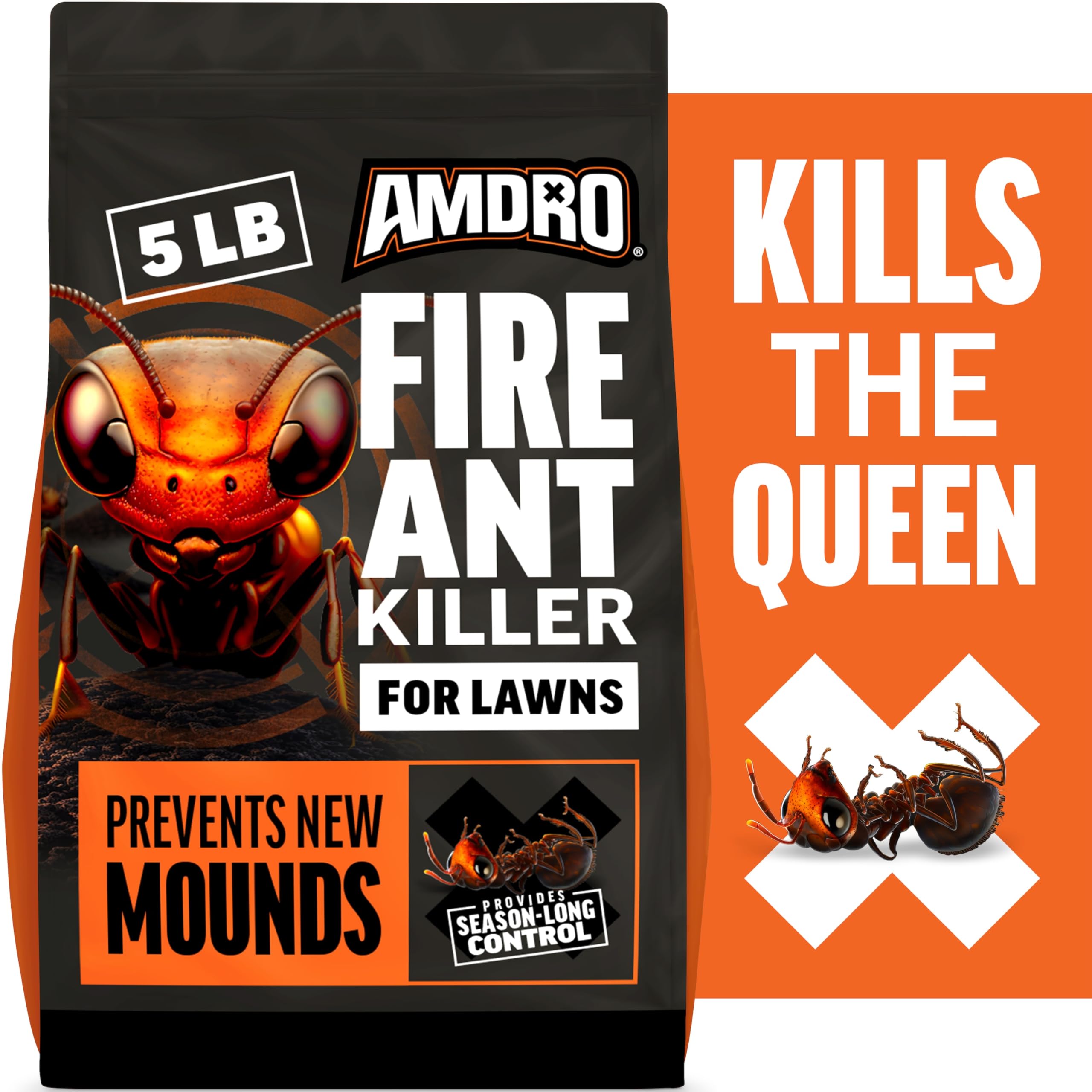 Amdro bait carried by foragers into the mound for colony elimination.
