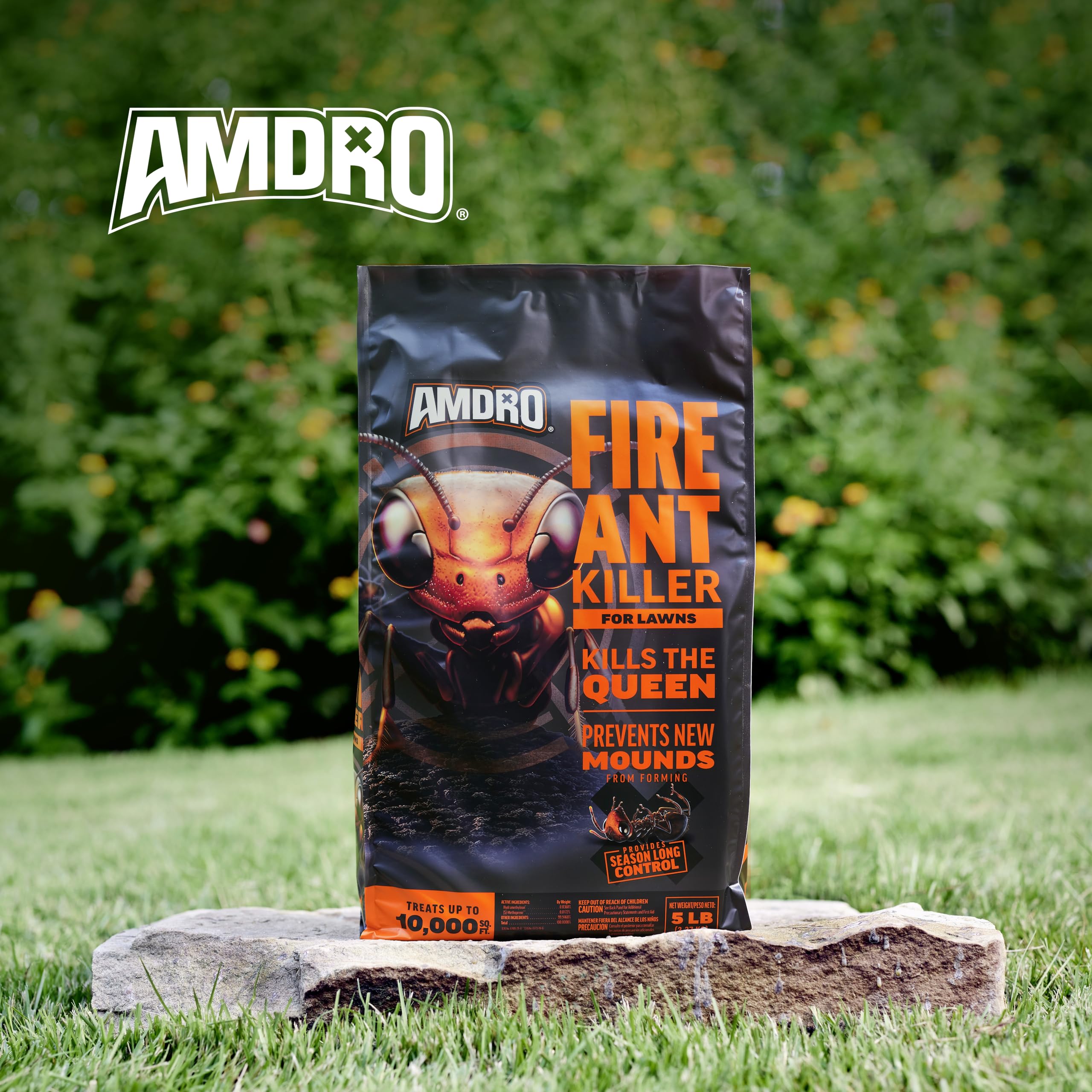 Amdro Fire Ant Killer is ready to use with no mixing required.