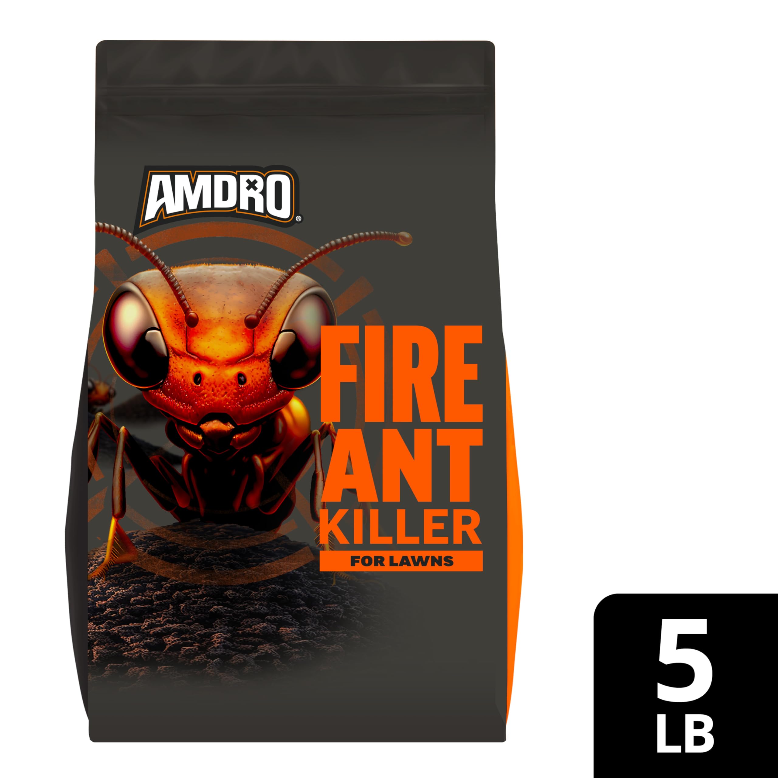 Amdro Fire Ant Killer spreader application provides even lawn coverage.