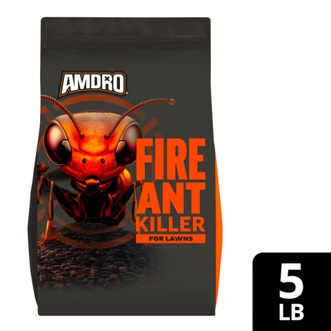 Amdro Fire Ant Killer spreader application provides even lawn coverage.