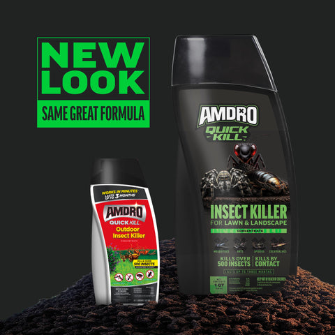 Amdro Quick Kill quick-action formula for fast on-contact insect control.