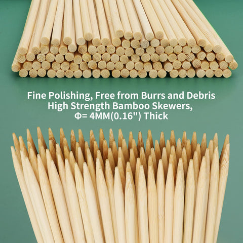 AMEILOZ burr-free polished skewers for easy piercing and even grilling