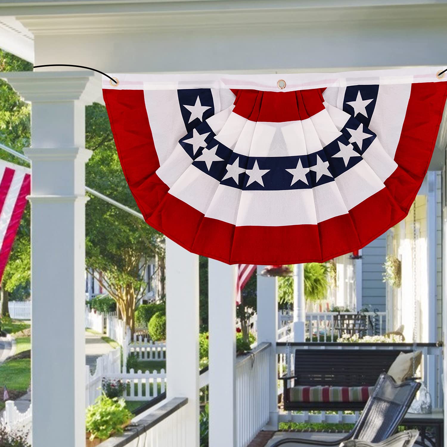 AMENON patriotic flags ideal for garden or porch decoration