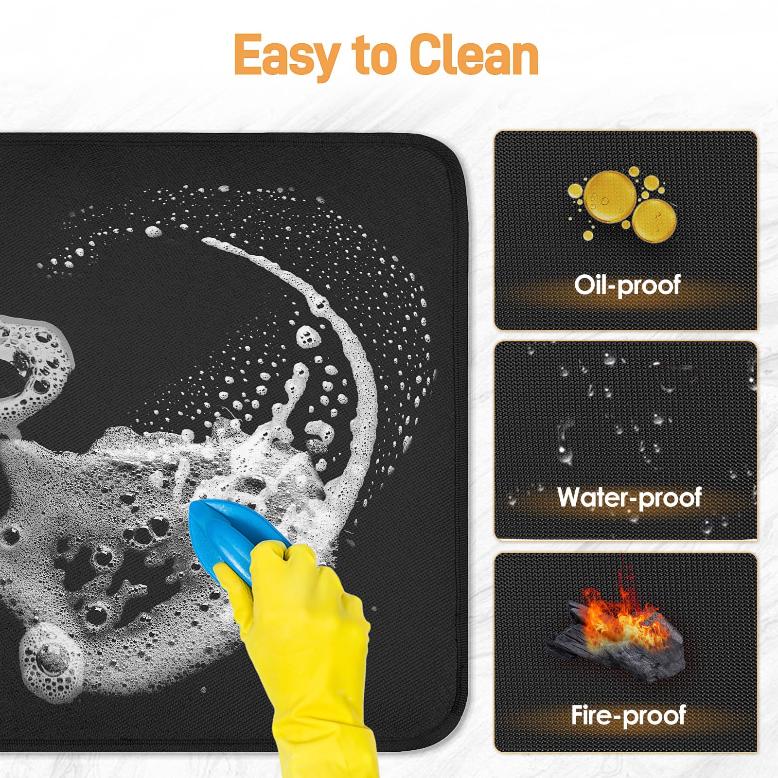 Amerbro grill mat with easy-clean surface ready to wipe down