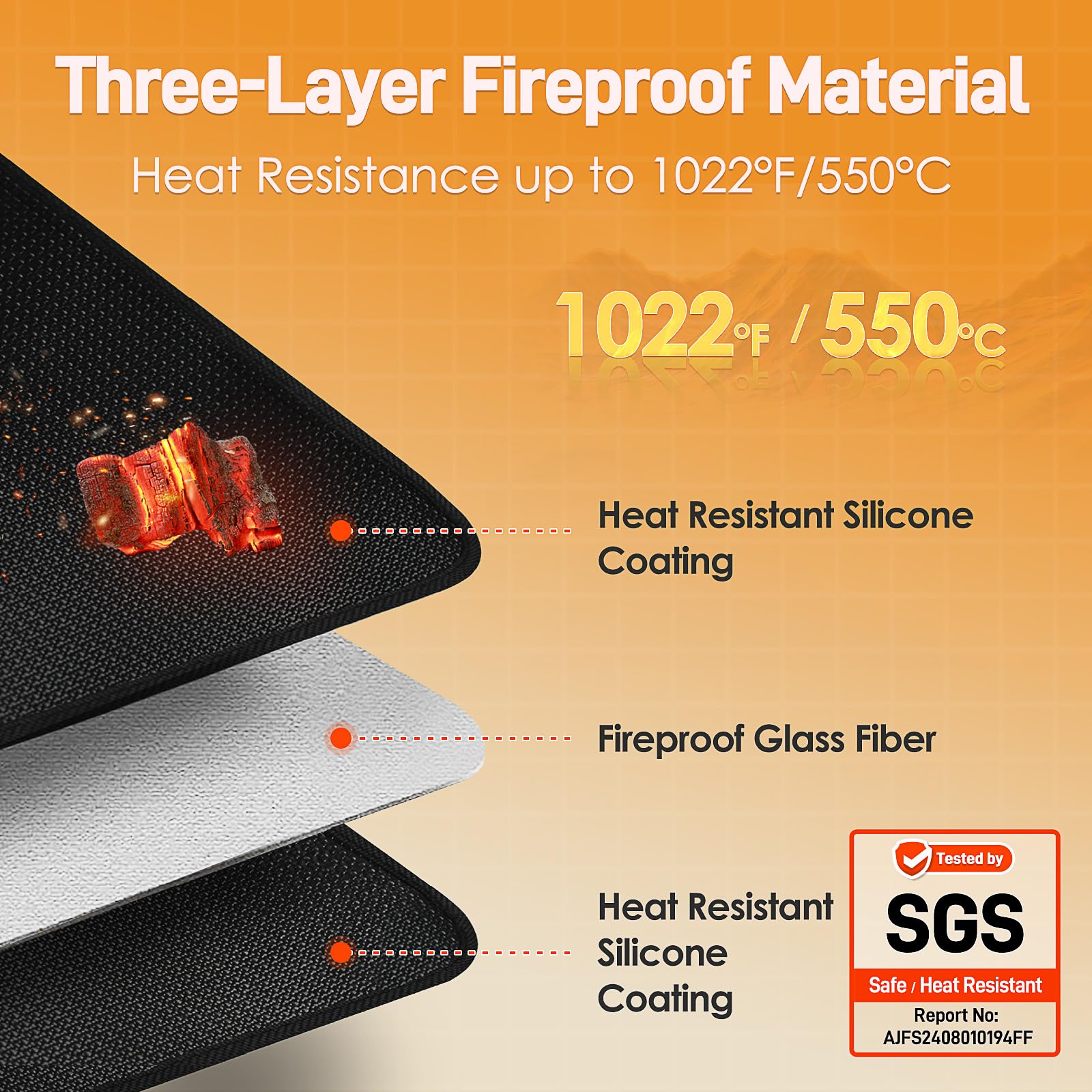 Amerbro grill mat serves as outdoor table protector against stains