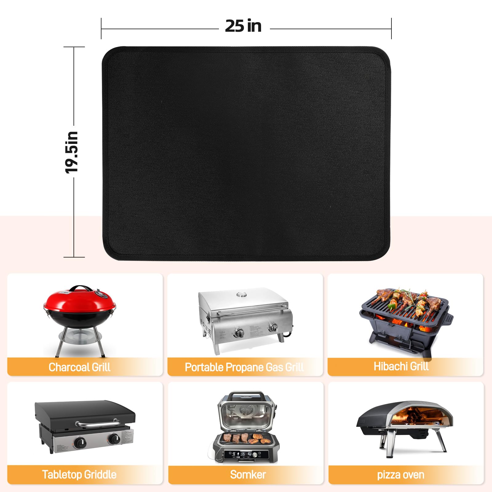 Amerbro mat is oilproof and easy to wipe clean after cooking