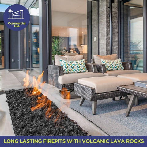 American Fireglass small lava rock for indoor and outdoor decor
